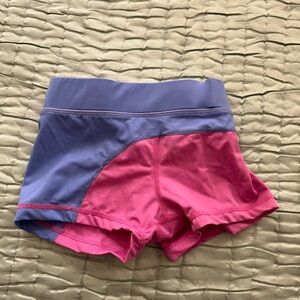 Dance Acro Shorts Balera Periwinkle and Pink